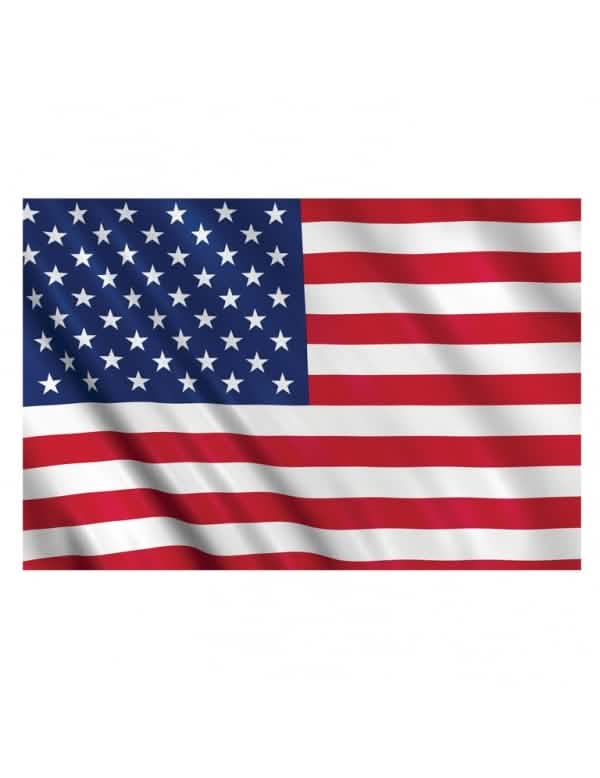 USA-fanikulippu aikuisille sininen valkoinen punainen tähtineen