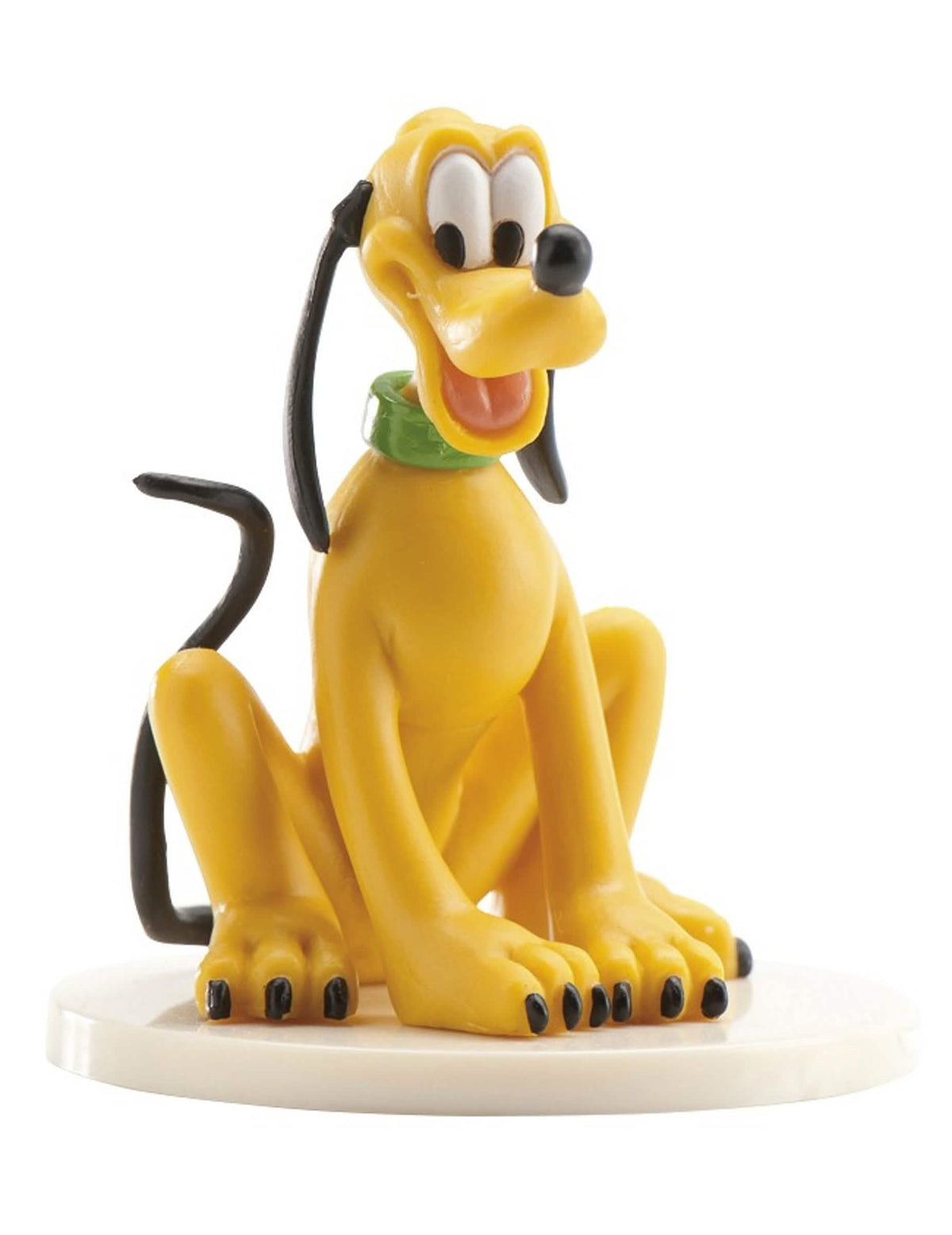Pluto-ketjufiguuri keltaisella vihreällä kaulapannalla