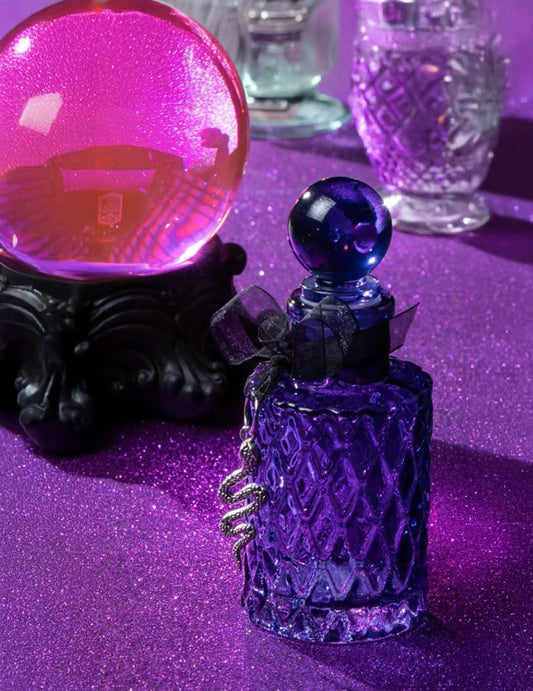 Violetti pullo käärmeellä 12,5 cm