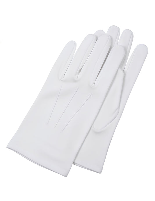 Vue de dessus des gants du Père Noël luxe pour adulte