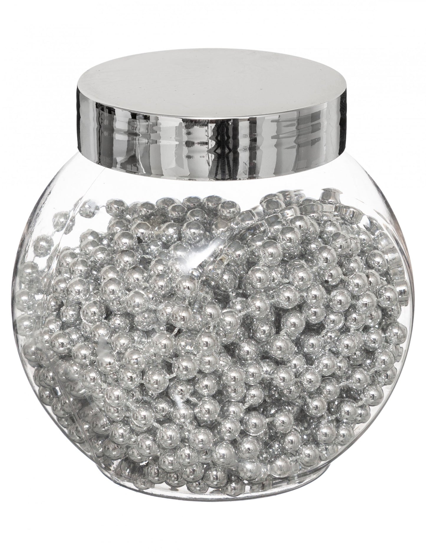 Guirlande de perles décoration de table pour fête argentées