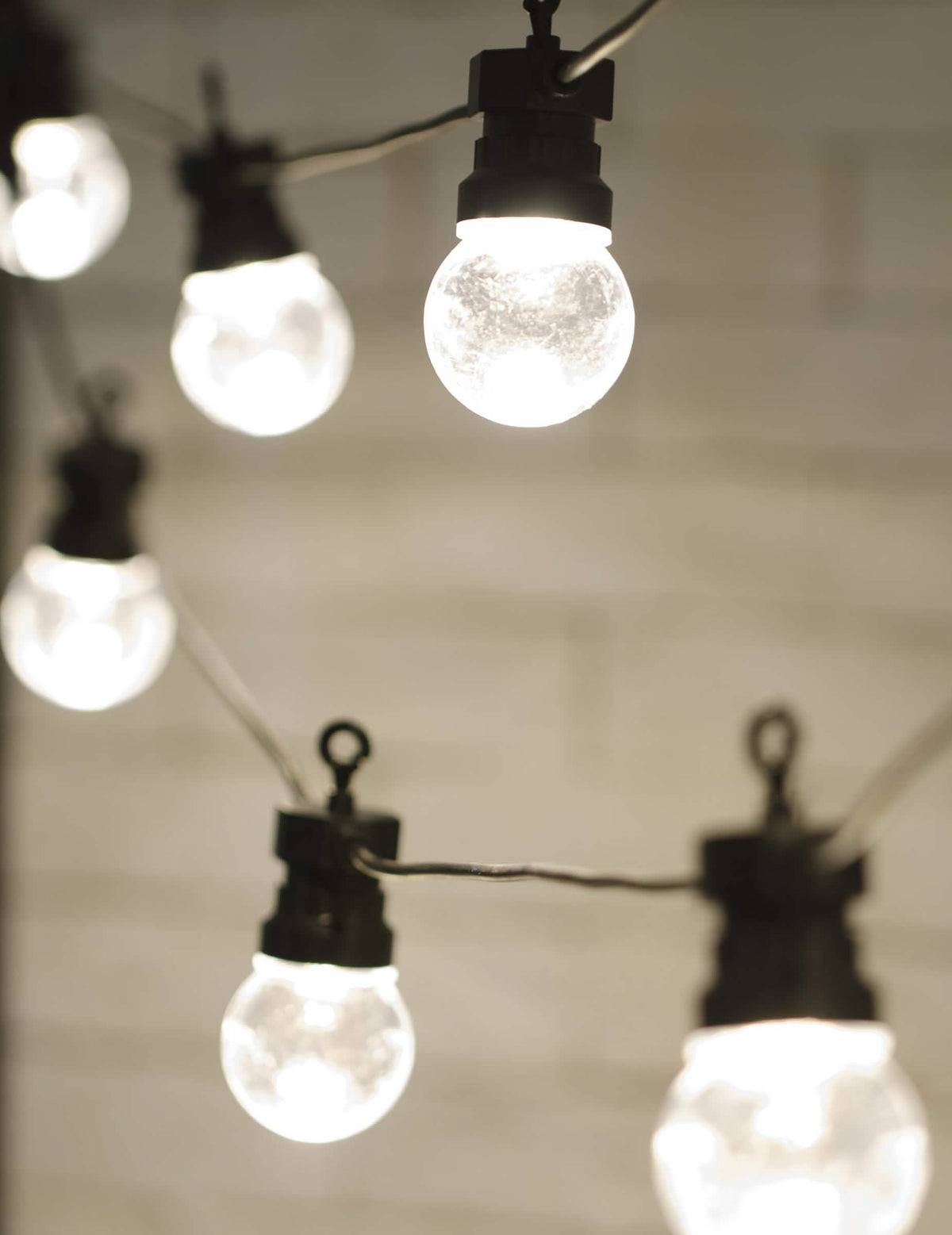 Musta LED-valoketju 5 m