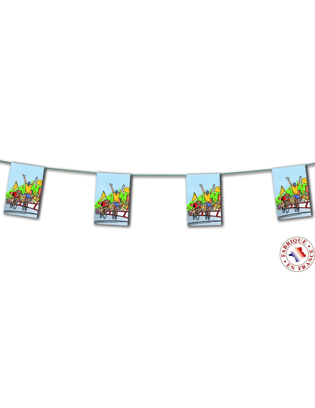 Guirlande en papier cycliste pour décoration multicolore