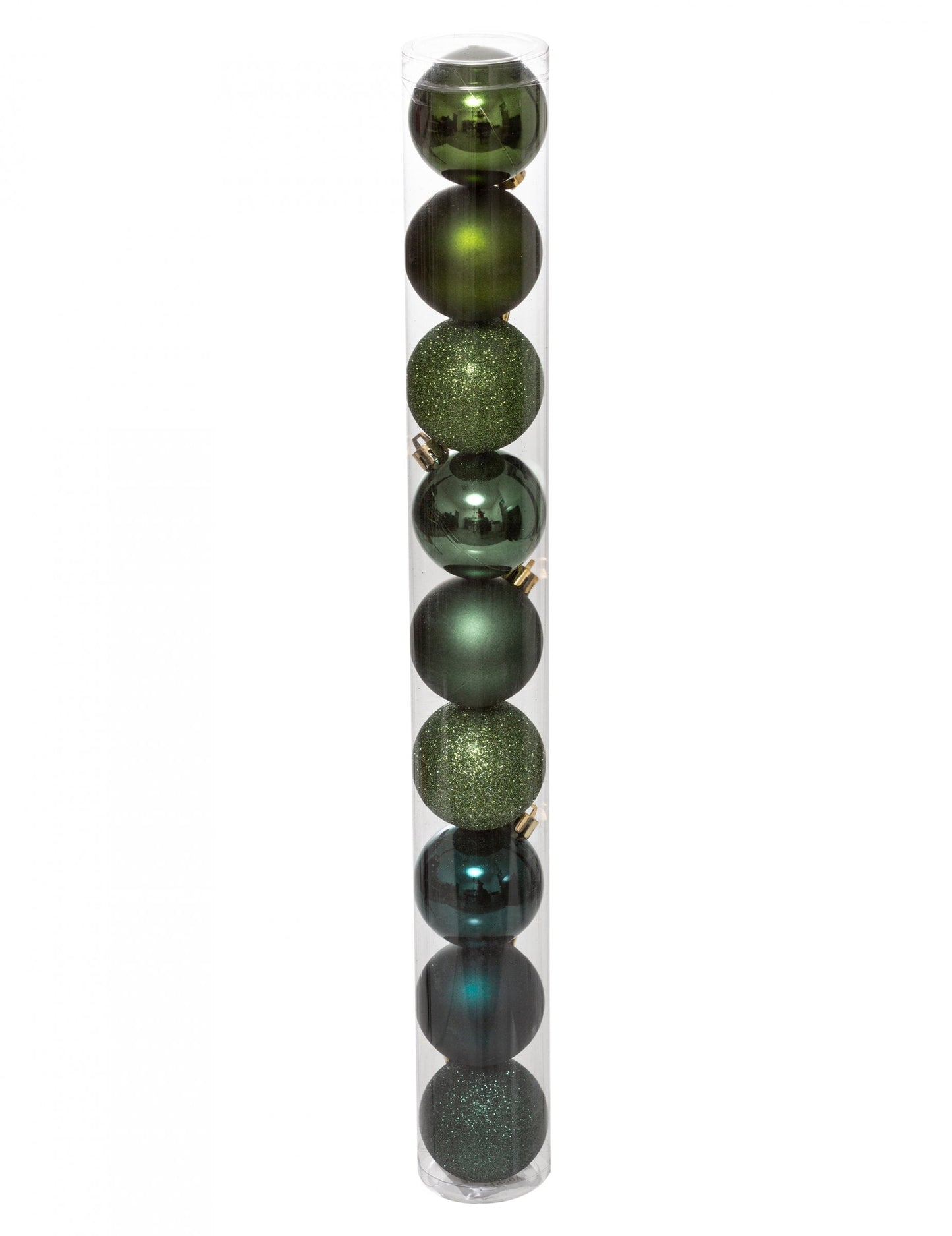 Boules de Noël bleu vert mates et brillantes