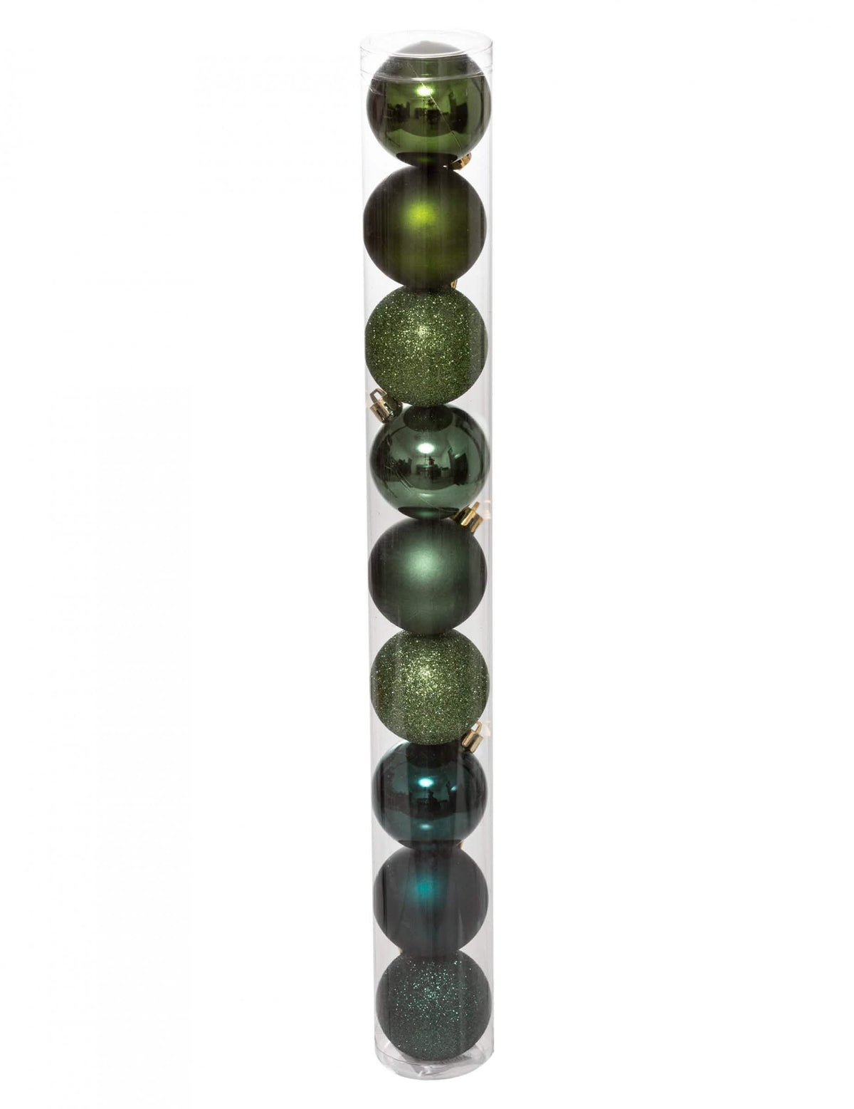Boules de Noël bleu vert mates et brillantes