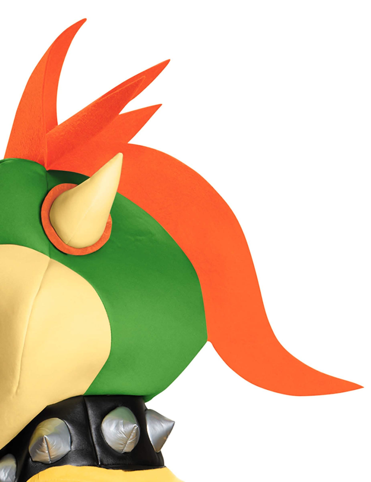 Bowser Nintendo® -asusetin päähineen ja piikkikaulakorun yksityiskohdat