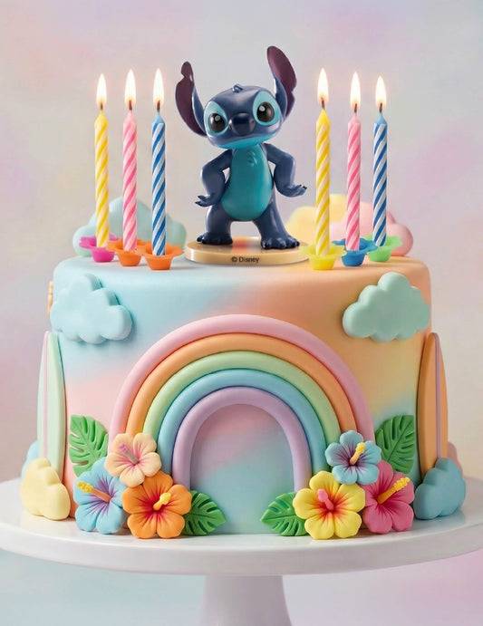 Stitch™ PVC-hahmosarja kynttilöillä