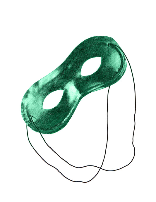 Aikuisten naamio Metallinen vihreä