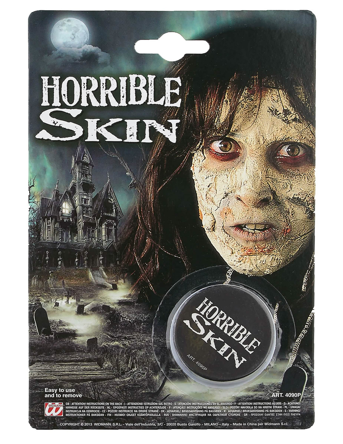 Pakkauksen näkymä meikit kauhea iho halloween