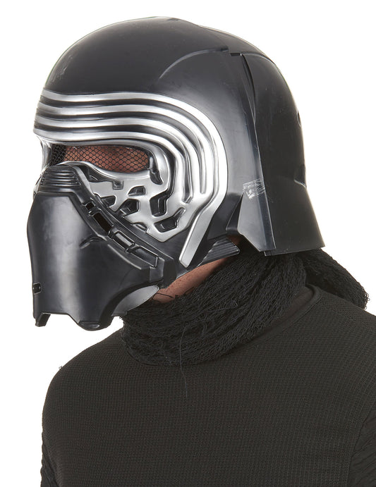 Vue de profil du masque luxe casque 2 pièces Kylo Ren Star Wars VII™