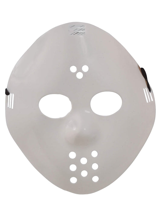 Vue de face du masque de hockey pour adulte