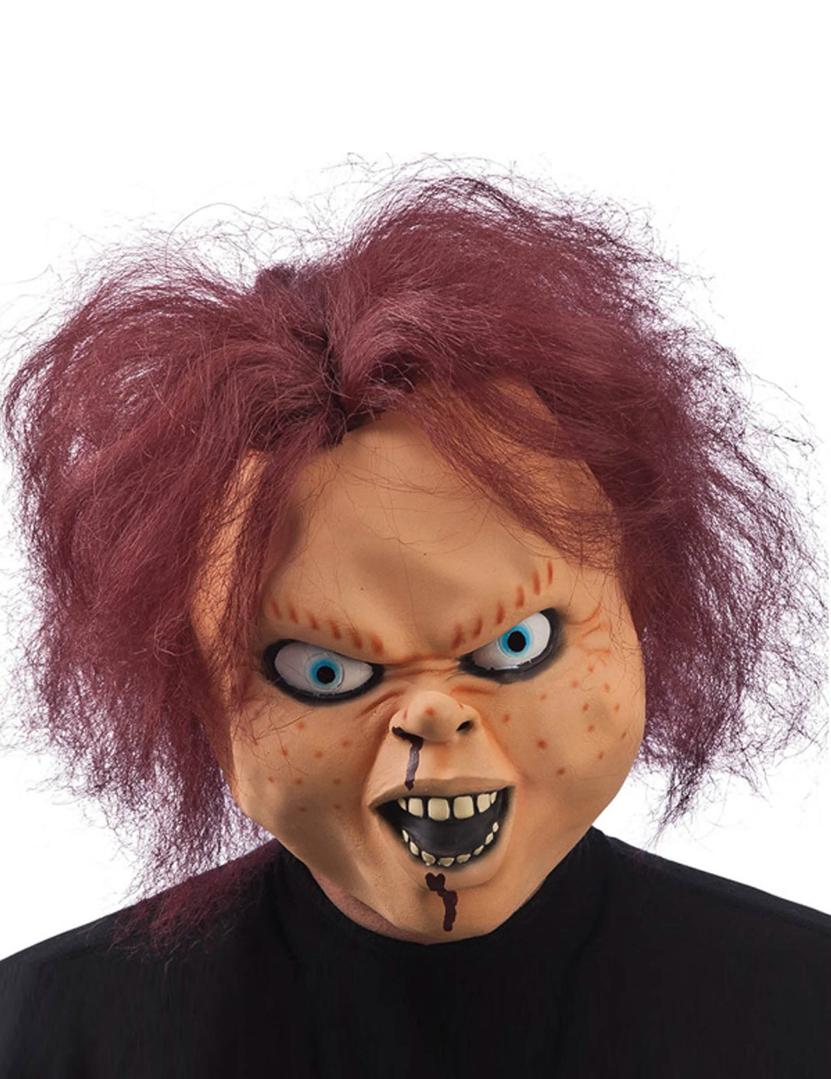 halloween-kauhunukke-naamio aikuiset punatukkaisille ja verisille