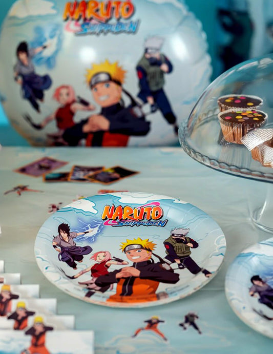 Kierrätettävä Naruto Shippuden™ paperipöytäliina 136 x 228 cm