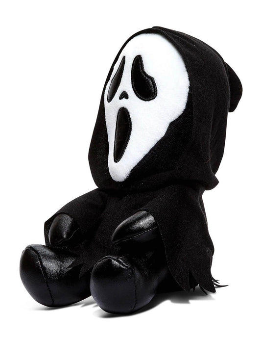 Vue de profil de la peluche Scream Ghostface