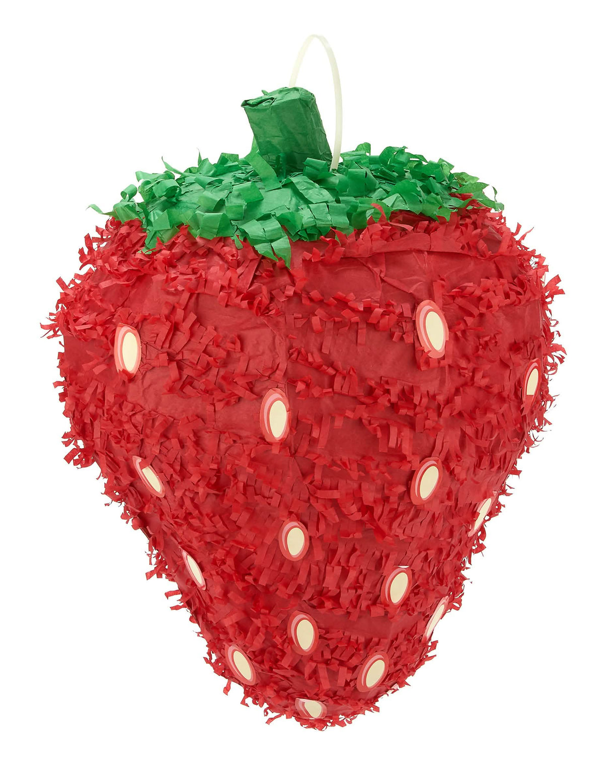 Piñata punainen ja vihreä mansikka valkoisilla siemenillä
