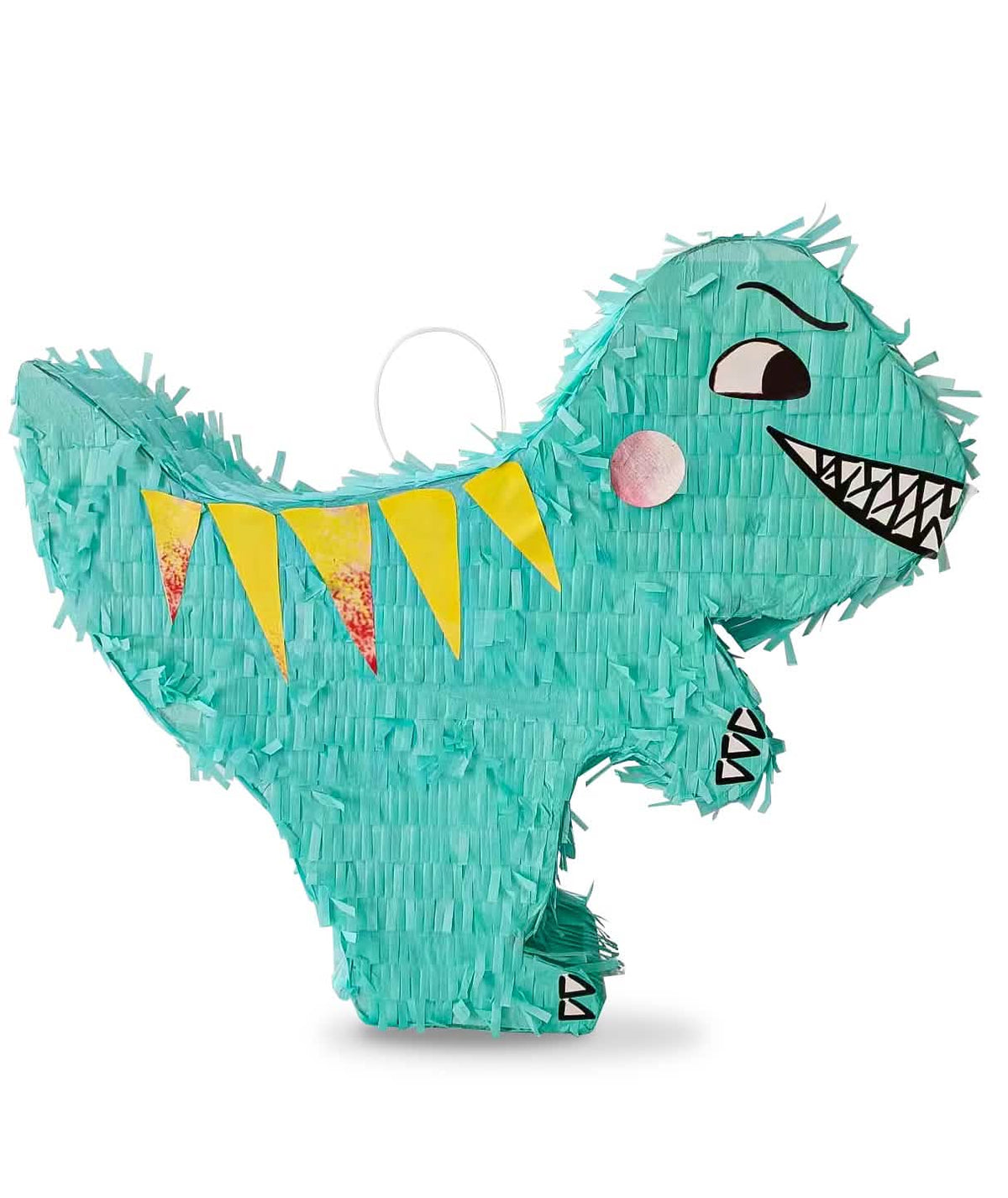 Piñata T-rex lapset turkoosi keltaisella harjalla