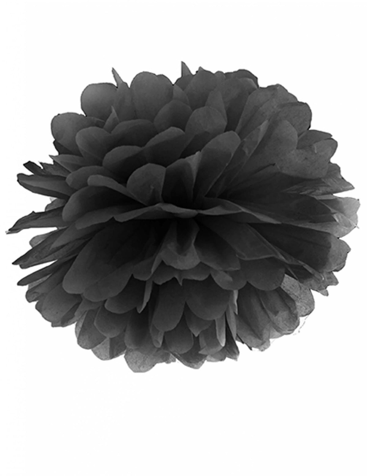 Pompon à suspendre en papier de soie noir