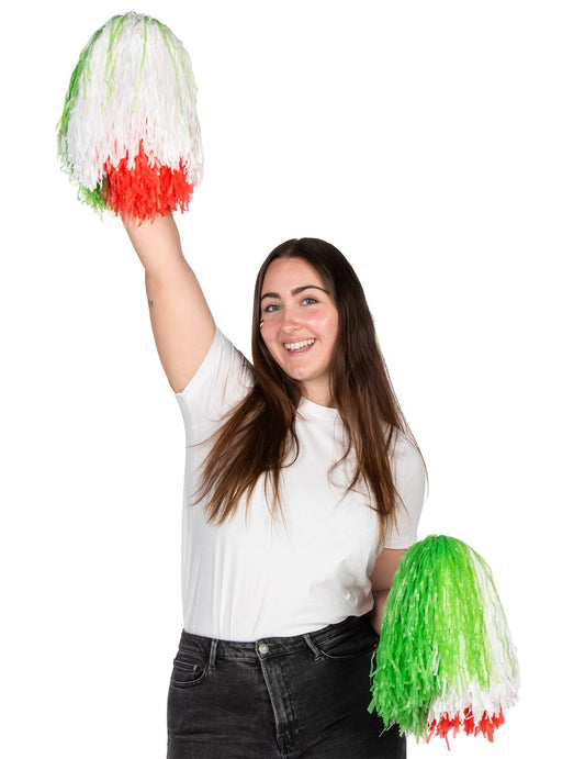 Mise en situation du pompon supporter Italie