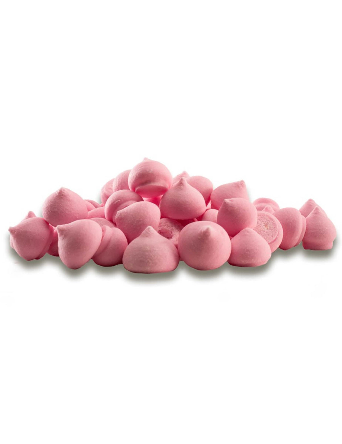Petites meringues en sucre décoration gâteau roses