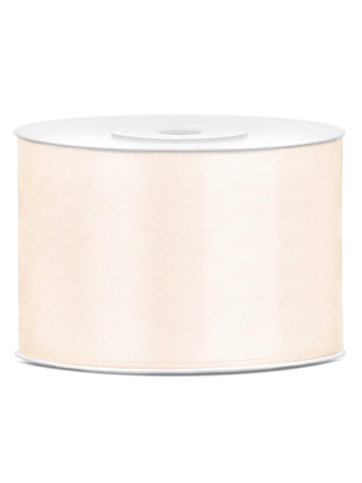 Ruban satin mariage pour décoration blanc cassé