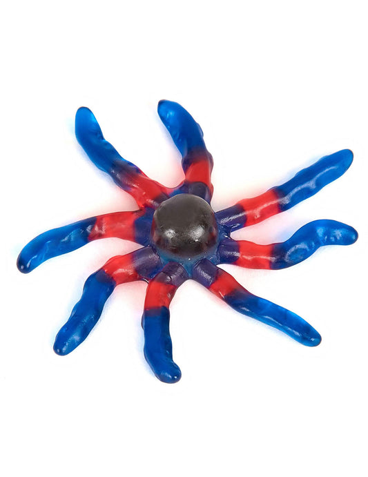 Gros plan sur un bonbon gélifié du sachet bonbons araignées