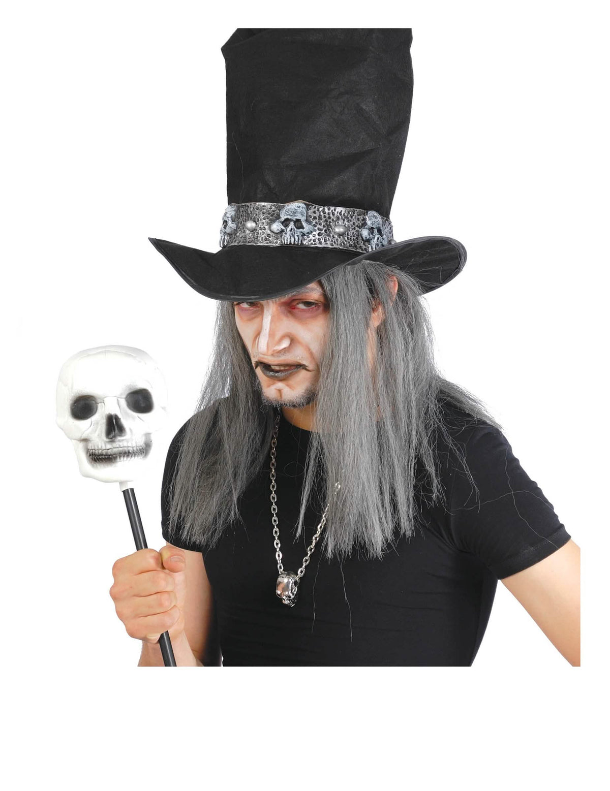 Lähikuva halloweenin pääkallokeppulin pääkallosta