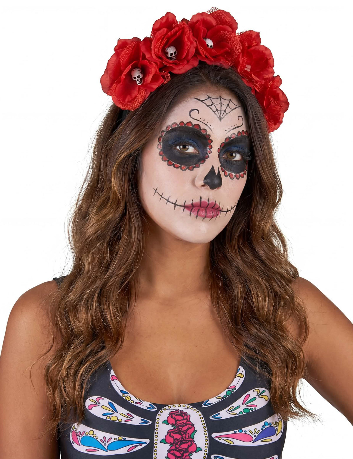 Punainen Dia De Los Muertos -kukkapanta
