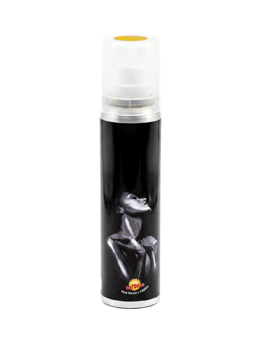 Keltainen vartalon glittersuihke 75 ml