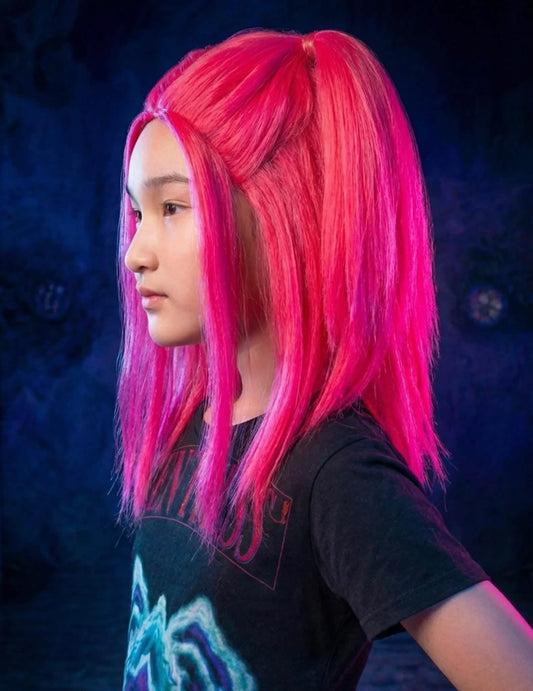 Mira Kpop Demon Hunter™ -naamiaisasu ja peruukki tytöille