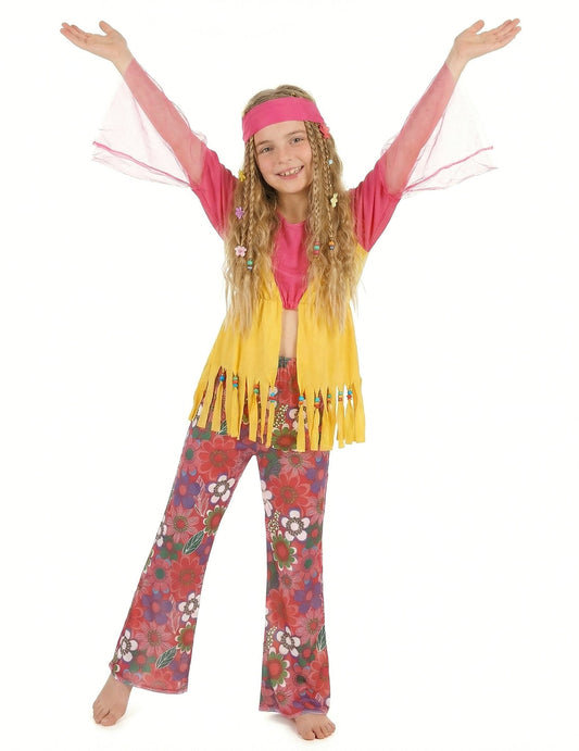 Värikäs hippipari - Pariasu aikuiselle ja lapselle
