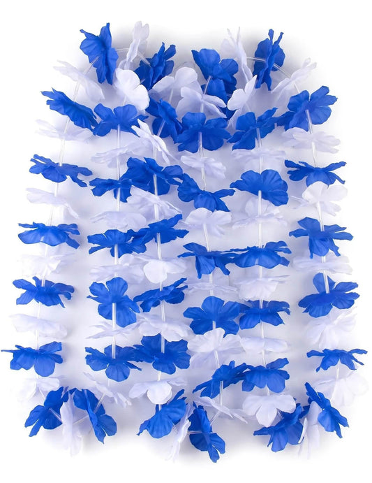 12 sinivalkoista Havaiji-kaulakorua aikuisille
