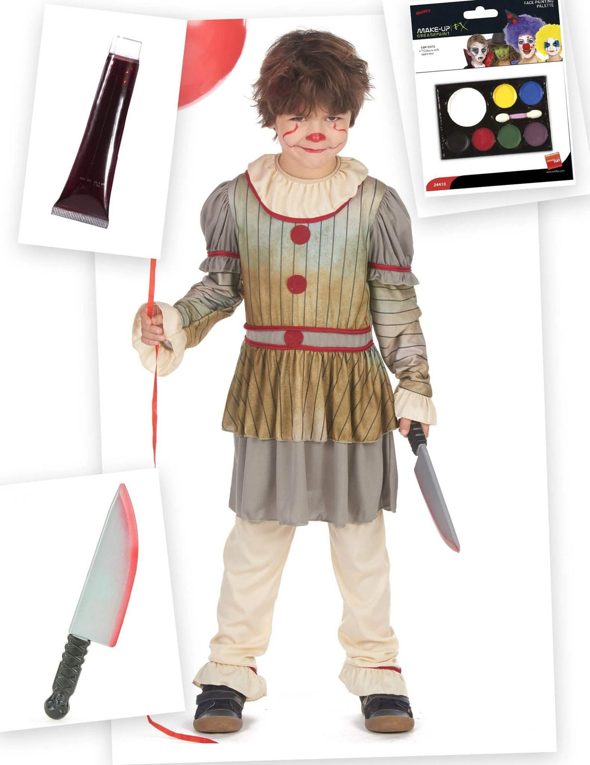 Halloween pelottava pelle -pukupaketti pojille