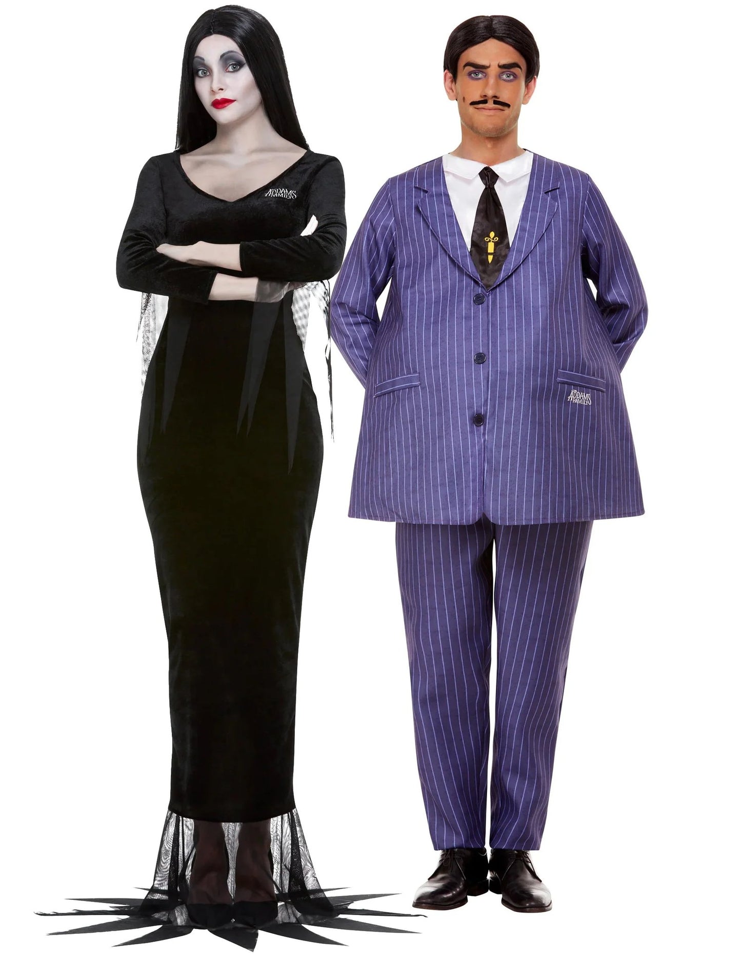 Morticia ja Gomez Addams Family™ -asu aikuisille pariskunnalle
