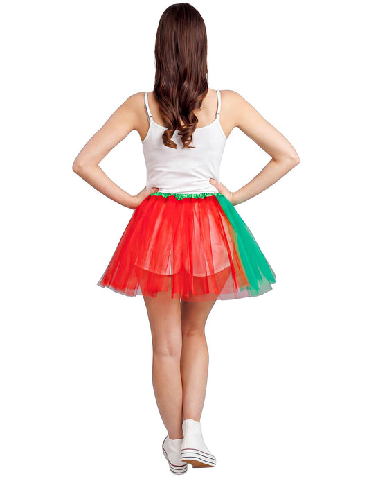 Punainen ja vihreä Portugal-kannattajan tutu 39 cm