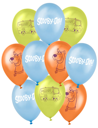 10 latexovÃ½ch balÃ³nov Scooby-Dooâ„¢ s rozmermi 25 x 32 cm