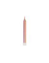 Bougies d'anniversaire métallisées pour fête rose gold