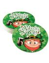 Dessous de verre Saint Patrick pour adulte verts avec illustration de Leprechaun