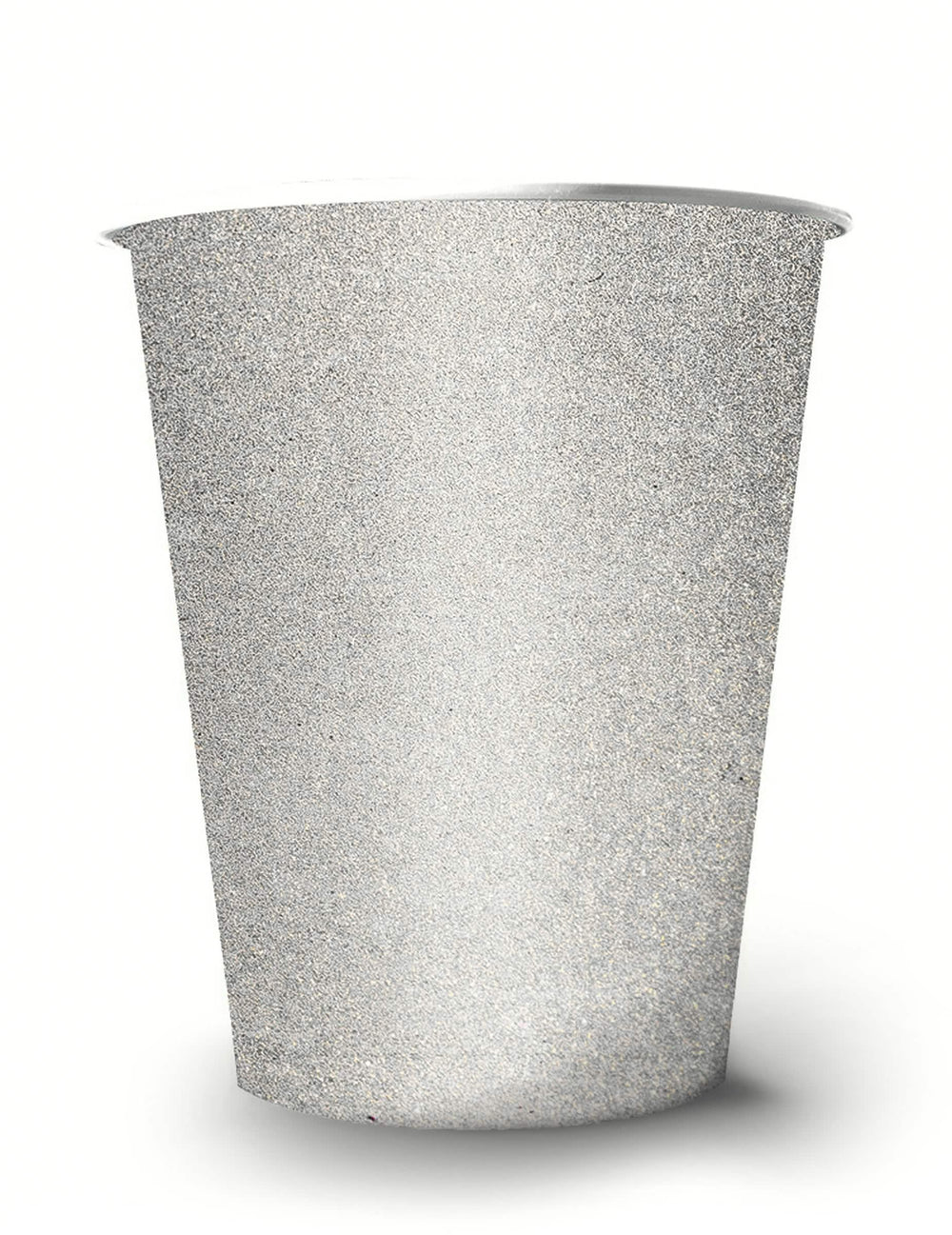 Gobelets américains scintillants pour fête argent en carton recyclable