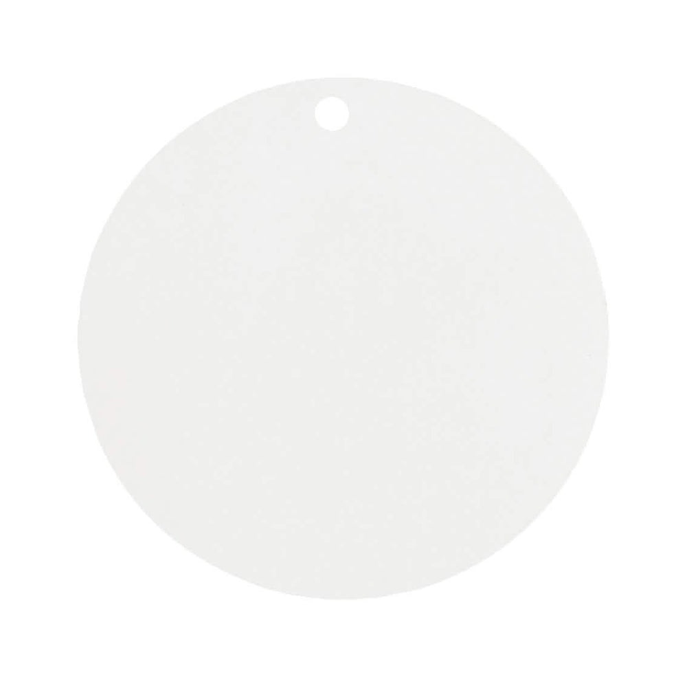Détail du marque-place rond en carton mariage pour invités