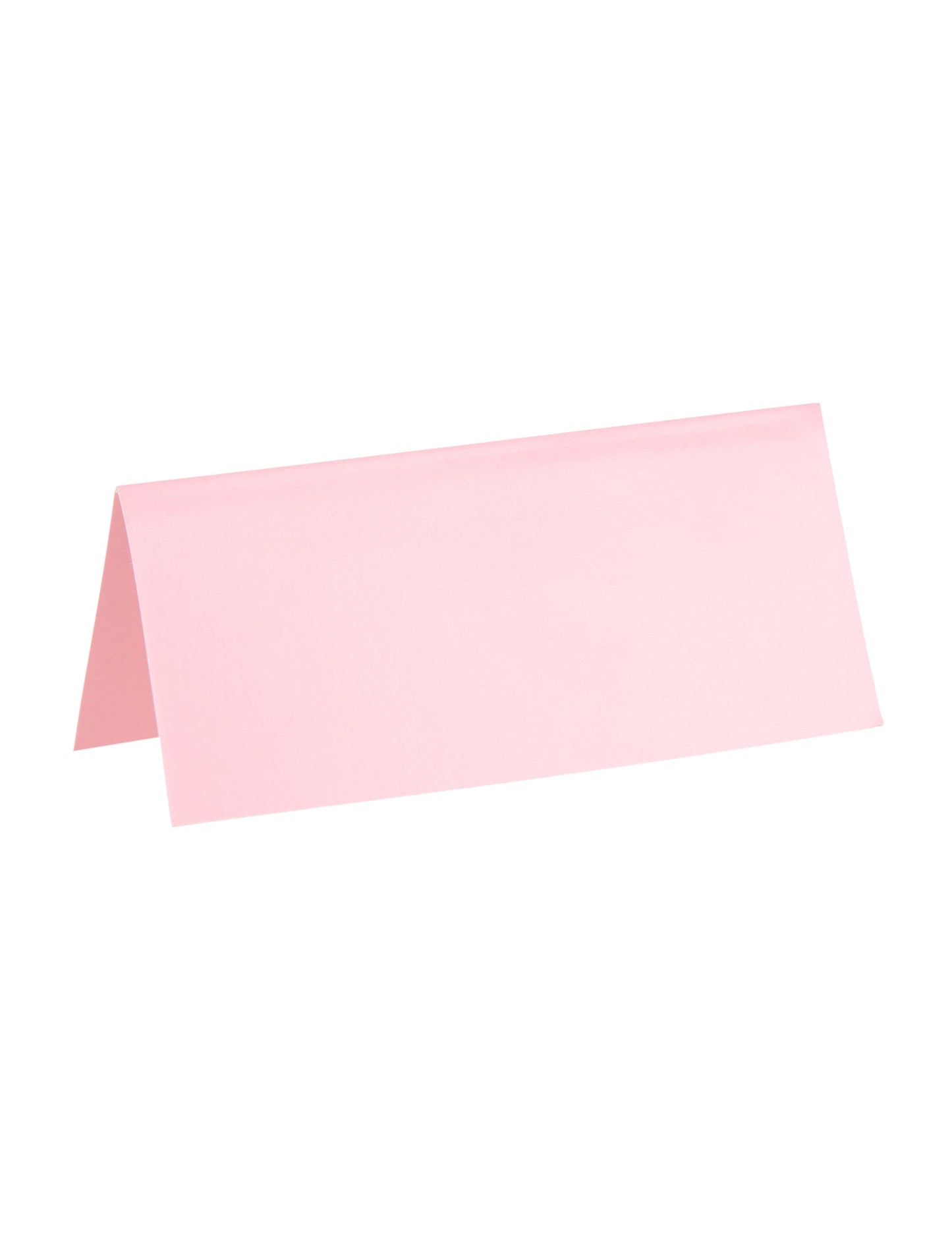 Marque-place rectangle pour fête rose clair en carton