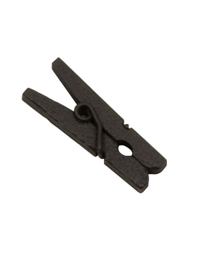 Mini pinces à linge en bois pour marque-place noires