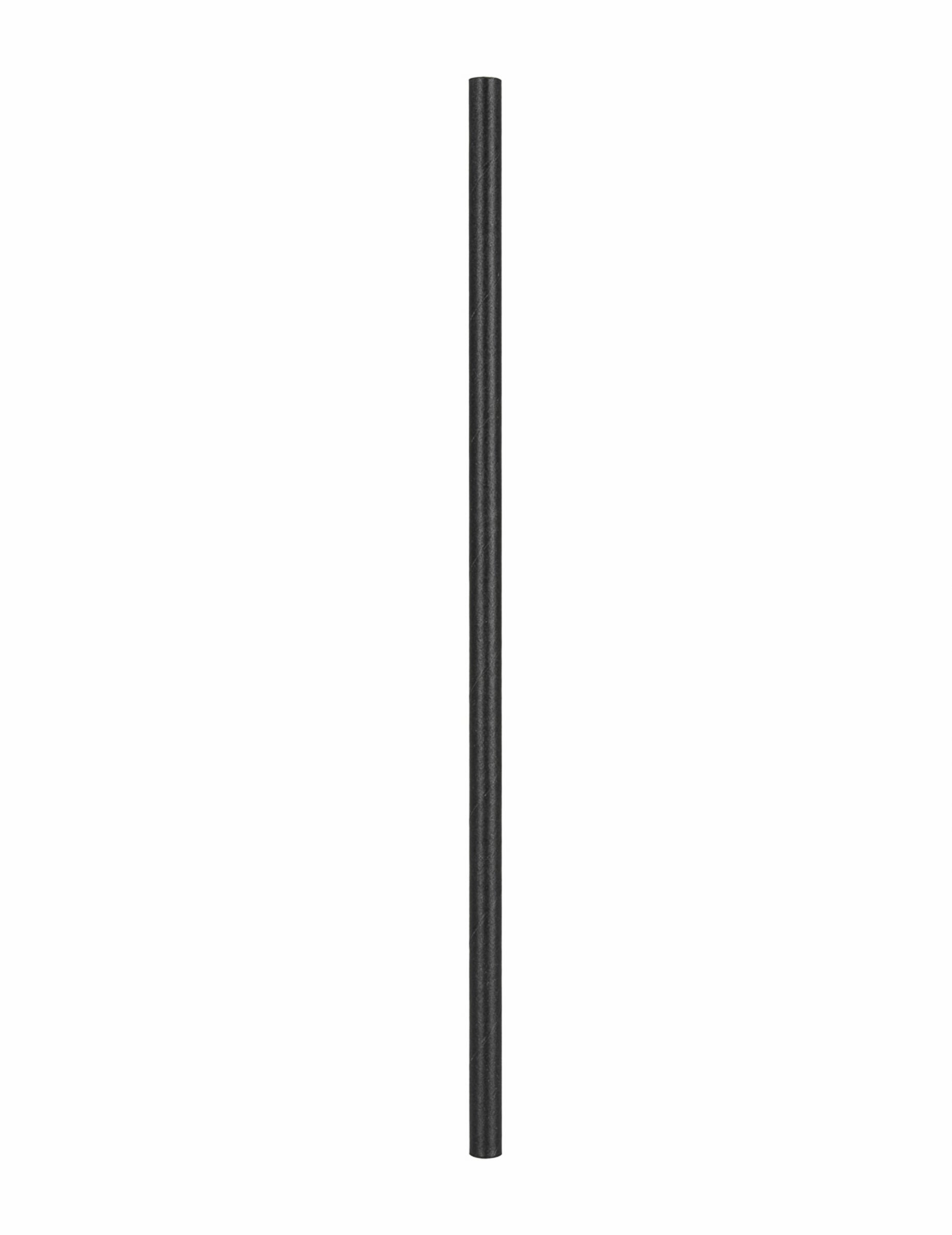 Gros plan sur une paille des pailles en carton Pirate noires