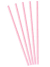 Pailles en carton pour fête rose clair