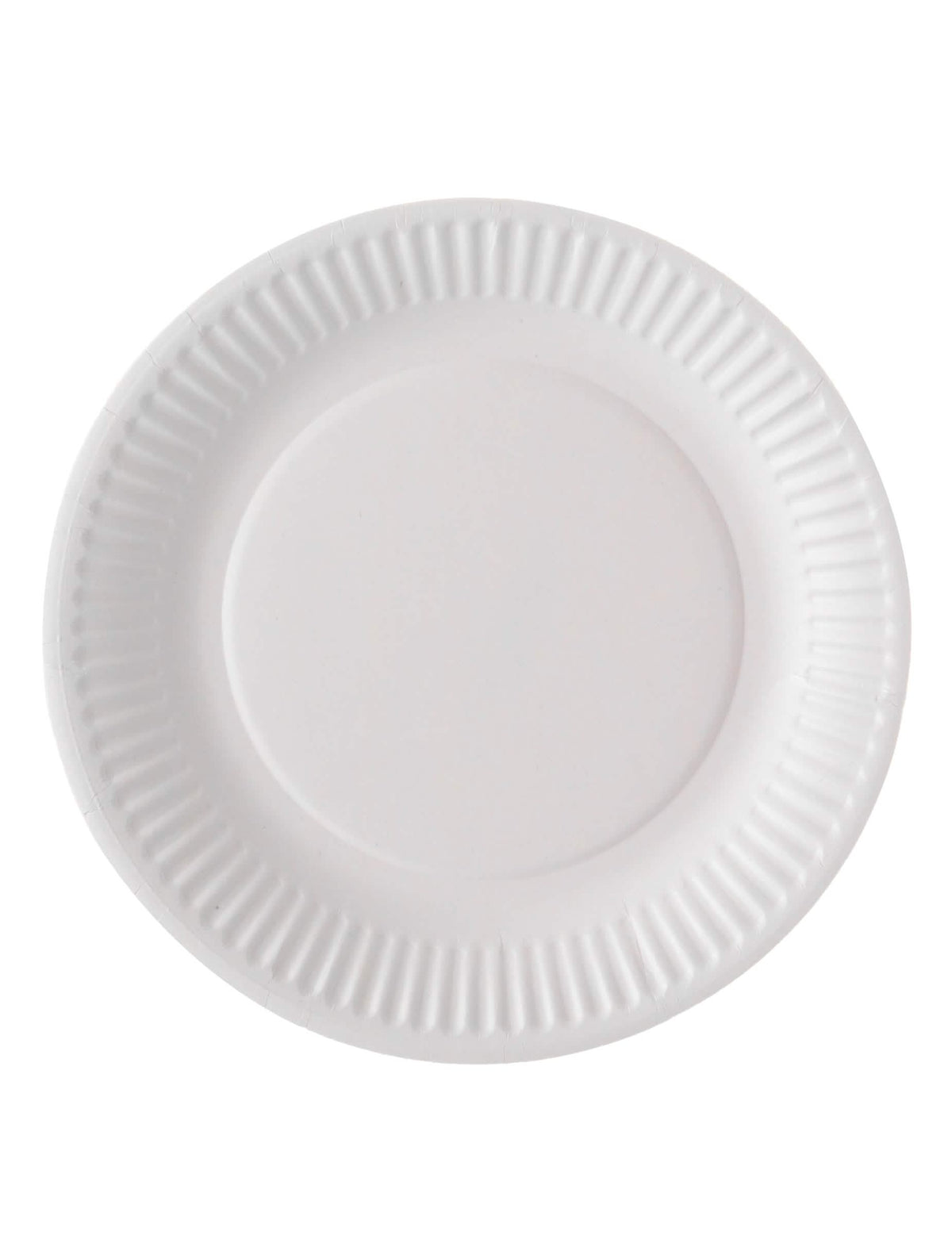 Assiettes en carton compostables pour fête blanches