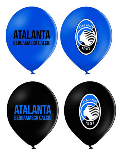 12 Atalanta™-lateksipalloa, sinisiä ja mustia, 30 cm