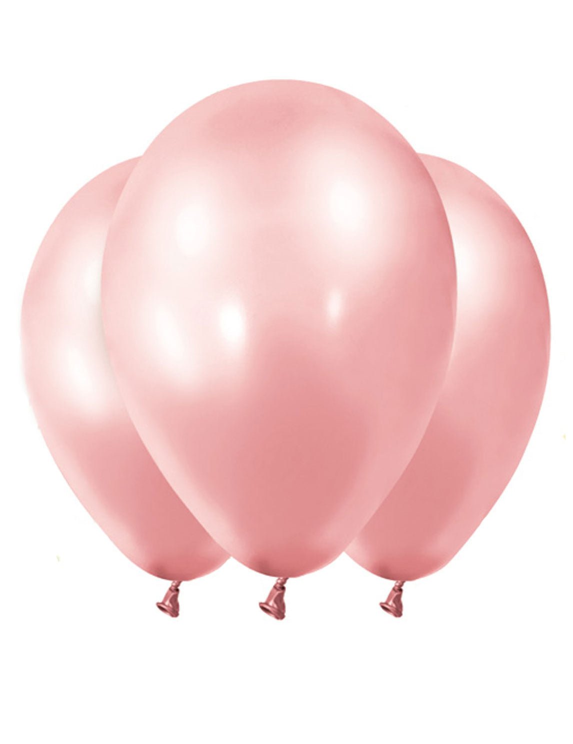 Ballons métallisés pour décoration rose gold