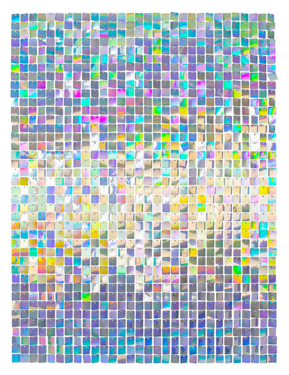 12 kpl sateenkaarenvärisiä taustapaneeleita 30 x 30 cm