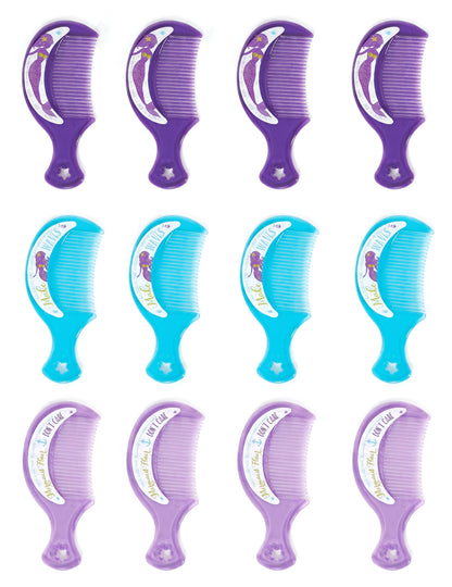 12 petits cadeaux peignes rêves de sirène colorés