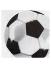 Serviettes en papier Foot party pour fête noir et blanc motif ballon de football