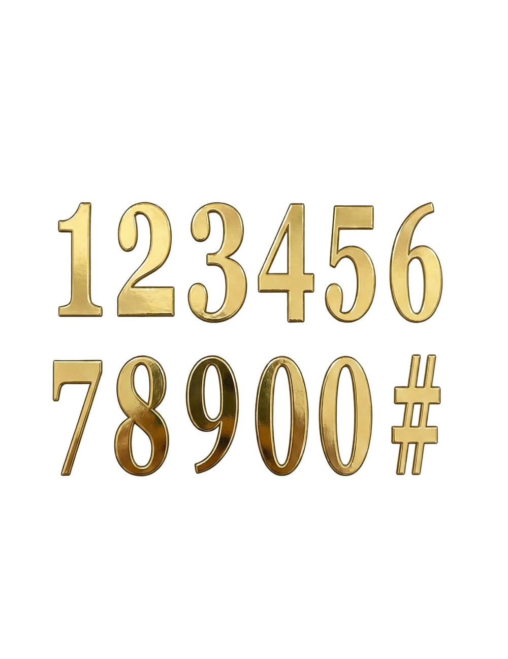 Tarrattavat numerot synttärit kulta